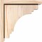 Ekena Millwork Pescadero Smooth Corbel w/Backplate, Douglas Fir, 5 1/2"W x 12"D x 12"H COR06X12X12PEC01SDF - alternate 3